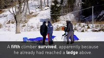 Four mountain climbers killed scaling waterfall