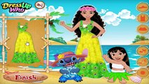 Disney Princess Moana Lilo and Stitch Hawaiian Dress Up Adventure Cute Game for Kids & Tod