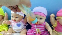 Baby Doll Toy Eating | Baby doll Bath Time | Baby Doll learn colors video   Surprise