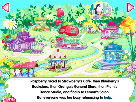 Strawberry Shortcake Berry Best Friends - Ellie version - app demo for kids