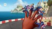 Captain america Gorilla Dinosaur Finger family 3D animated Cartoon - Hulk Finger family Rh