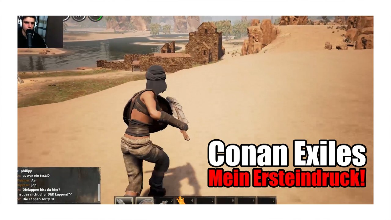 Mein ersteindruck! -conan exiles early access  lets play german  [facecam]