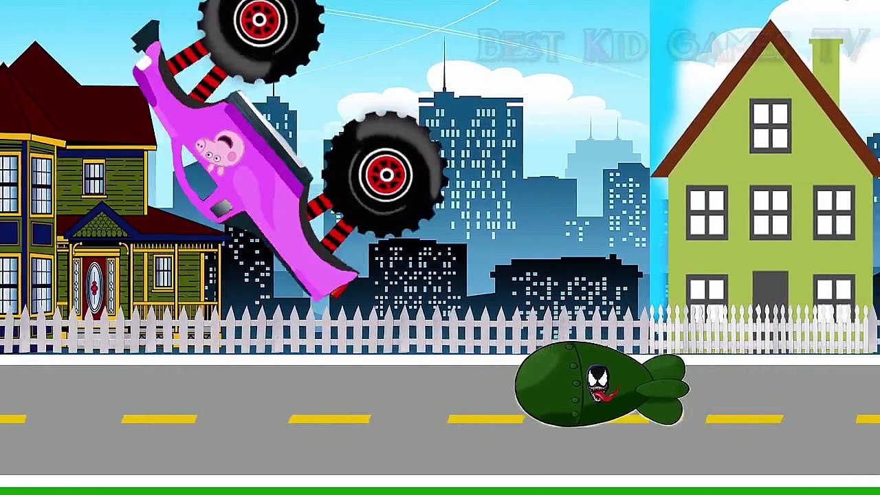 Spiderman Saves Lightning Mcqueen Color Cars from #POLICE CAR,Peppa Pig Video for Kids #VV