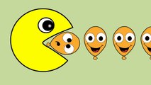 Learn Colors Pacman for Kids Toddlers Children Fruits Duck Kids TV 9
