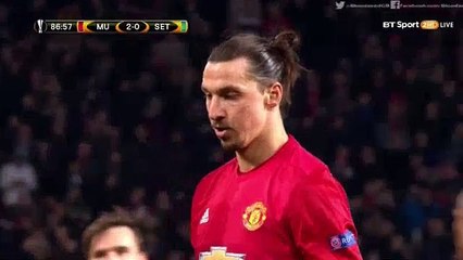 Zlatan Ibrahimovic 17th Hattrick Goal 16.02.2017
