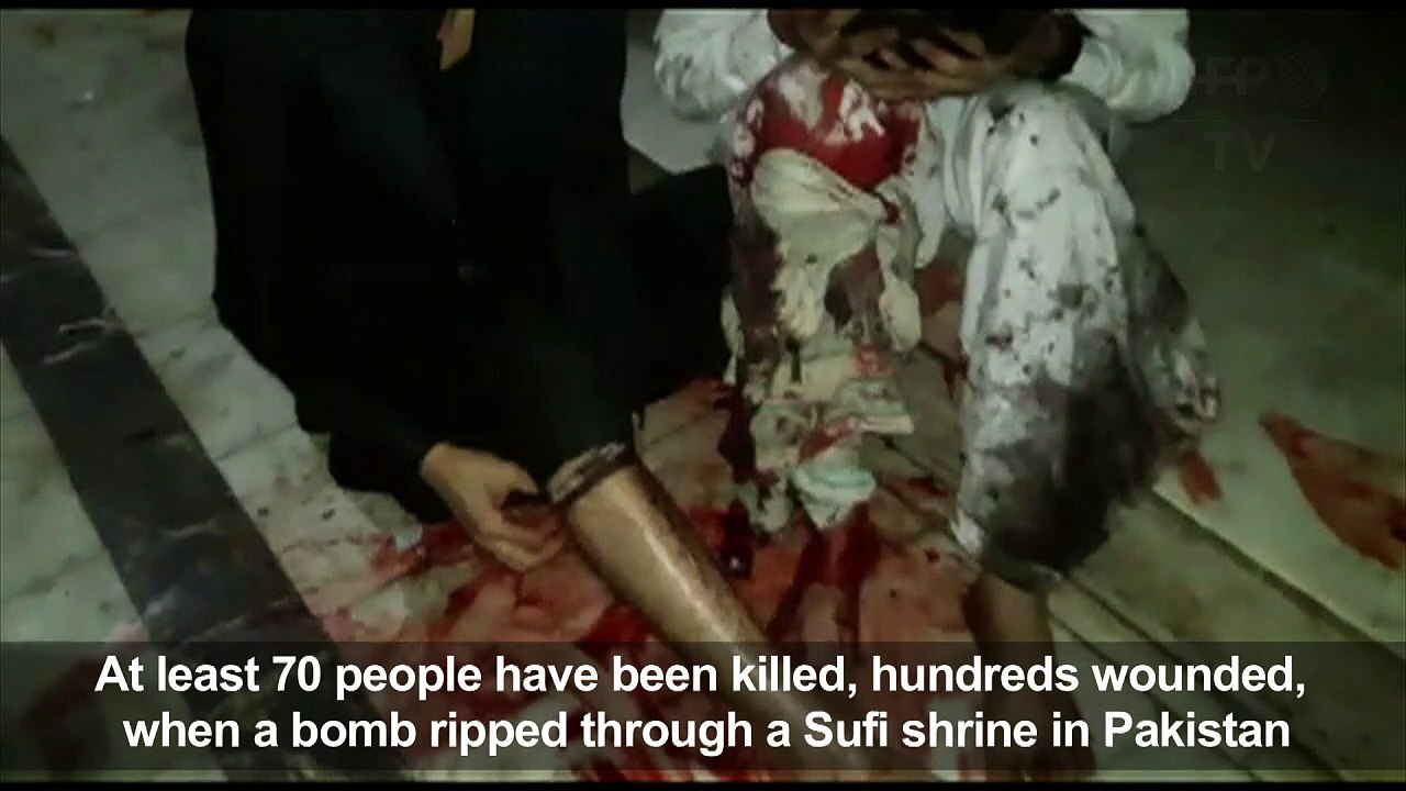 Islamic State-claimed bomb kills 70 at Pakistani shrine