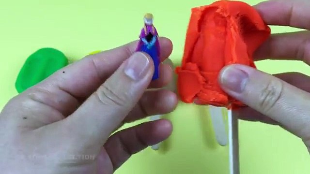 Play Doh ICE CREAM Popsicles Surprise TOYS Spider Man HULK THOR Princess Anna - Play Dough ICE CREAM