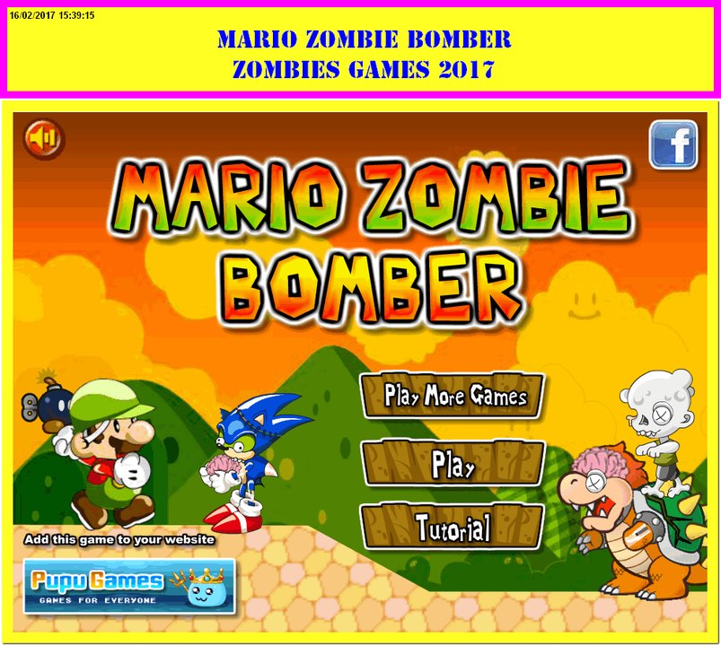 Top Babies Games Play_Mario-Zombie-Bomber Top Kids Game 2017