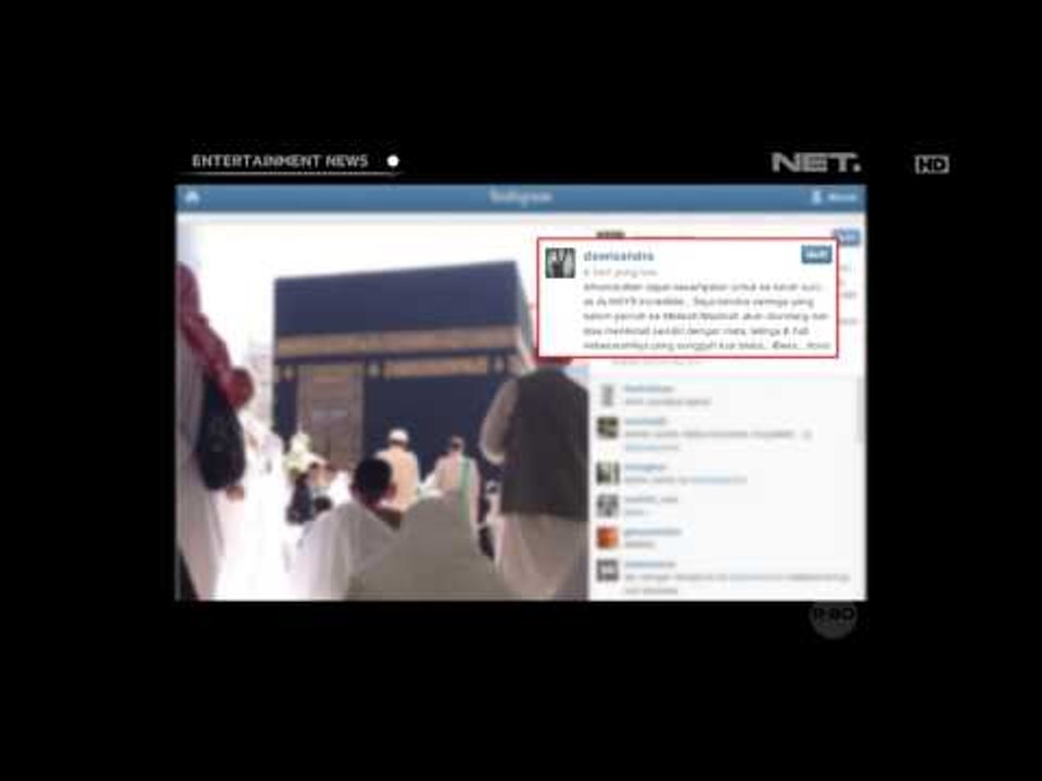 Dewi Sandra Umroh dengan Suami