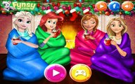 Disney Princess Playing Snowballs - Ariel, Elsa, Anna & Rapunzel Games