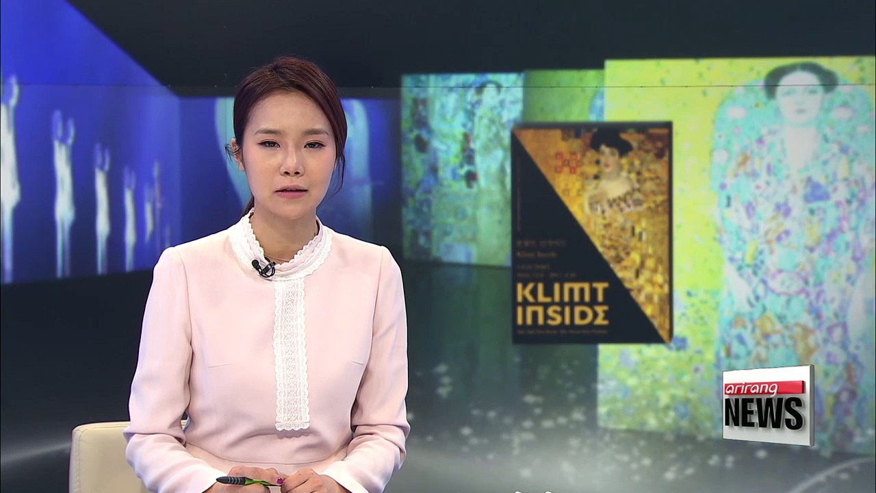 Media art exhibition presents high-tech versions of iconic Klimt artworks