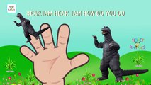 Godzilla Dinosaur Finger Family Nursery Rhyme | Cartoon Finger Family Songs for Childrens