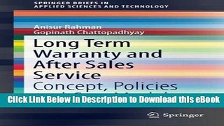 [Get] Long Term Warranty and After Sales Service: Concept, Policies and Cost Models