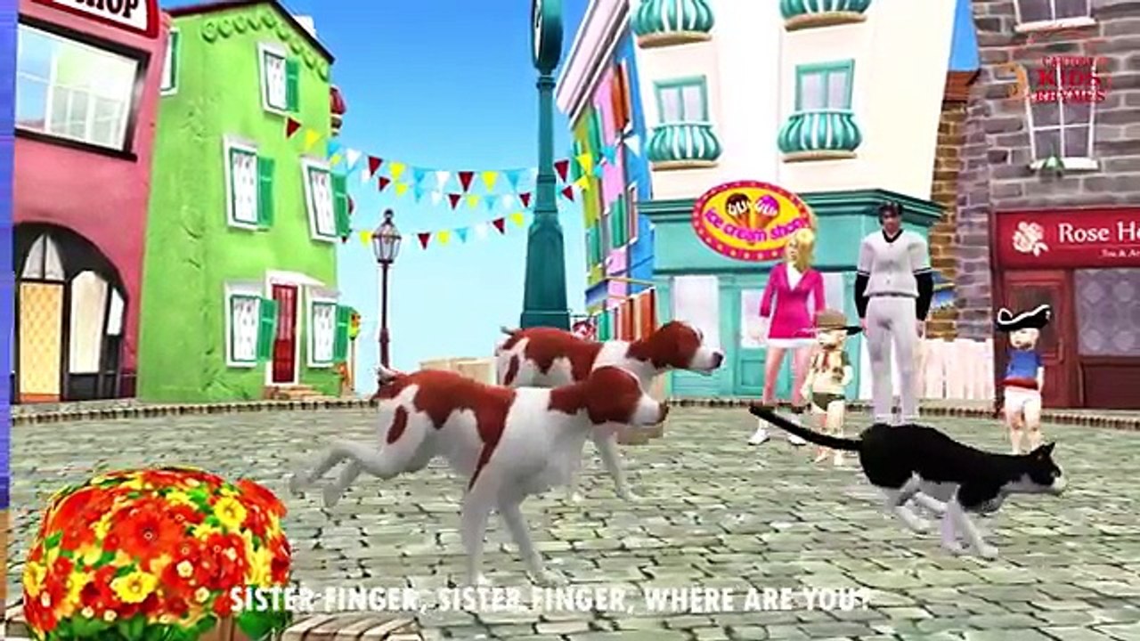 Finger Family Nursery Rhymes Dog & Cat | Finger Family Rhymes For Kids