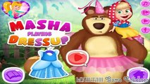 La pelcula de dibujos animados juego Divertido одевалка de Masha y el Oso pam Playing Dressup