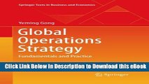 [Get] Global Operations Strategy: Fundamentals and Practice (Springer Texts in Business and