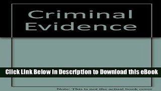 [Read Book] Criminal Evidence Mobi