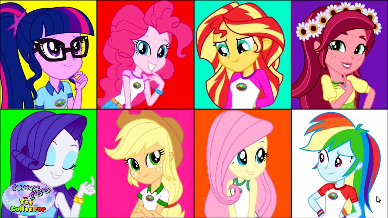 My Little Pony Color Swap Equestria Girls Mane 6 7 MLP Episode Surprise Egg and Toy Collec