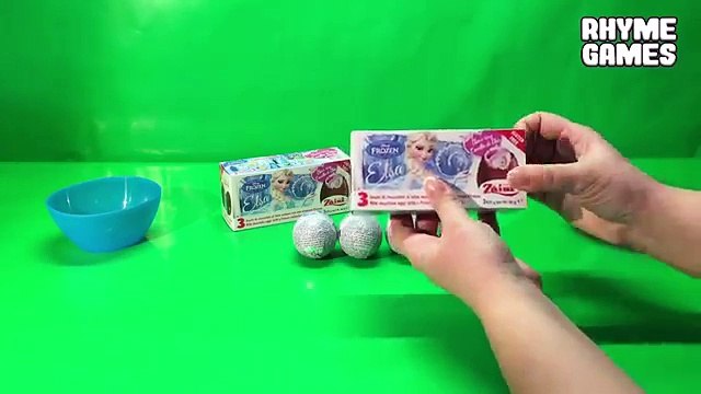 Surprise Chocolate Eggs from Disney Pixar Frozen - Finger Family Daddy Finger Nursery Rhymes