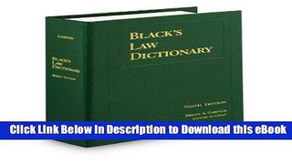 DOWNLOAD Black s Law Dictionary, Standard Ninth Edition Kindle