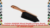 Carlisle 4048500 Wood Handle Counter Brush Horsehair and Polypropylene Bristles 8 Brush ed85b9c0