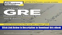 FREE [PDF] Cracking the GRE Mathematics Subject Test, 4th Edition Free Audiobook