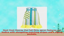 Hoot Hoot Hooray Full Green Flirty Owl Apron  Hand Made USA  Cooking Crafting Gift  f3fb10b3