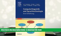 PDF [DOWNLOAD] Computerlinguistik und Sprachtechnologie: Eine Einführung (German Edition) TRIAL