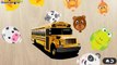 Puzzle for Kids. Learn Cars and Trucks. Police car, ambulance, school bus - Game app for toddlers.