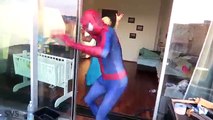 FROZEN ELSA AND SPIDERMAN VS JOKER TOILET BATTLE w/ Candy Bubble Pranks! Superheros real l