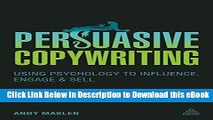 [Get] Persuasive Copywriting: Using Psychology to Influence, Engage and Sell (Cambridge Marketing
