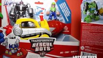 Transformers Rescue Bots Tunnel Rescue Drill, Shark Bot Capture, Griffin Rock Police Station
