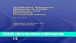 [Reads] Qualitative Research Methods in Public Relations and Marketing Communications Online Ebook