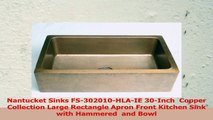 Nantucket Sinks FS302010HLAIE 30Inch  Copper Collection Large Rectangle Apron Front c3b68026