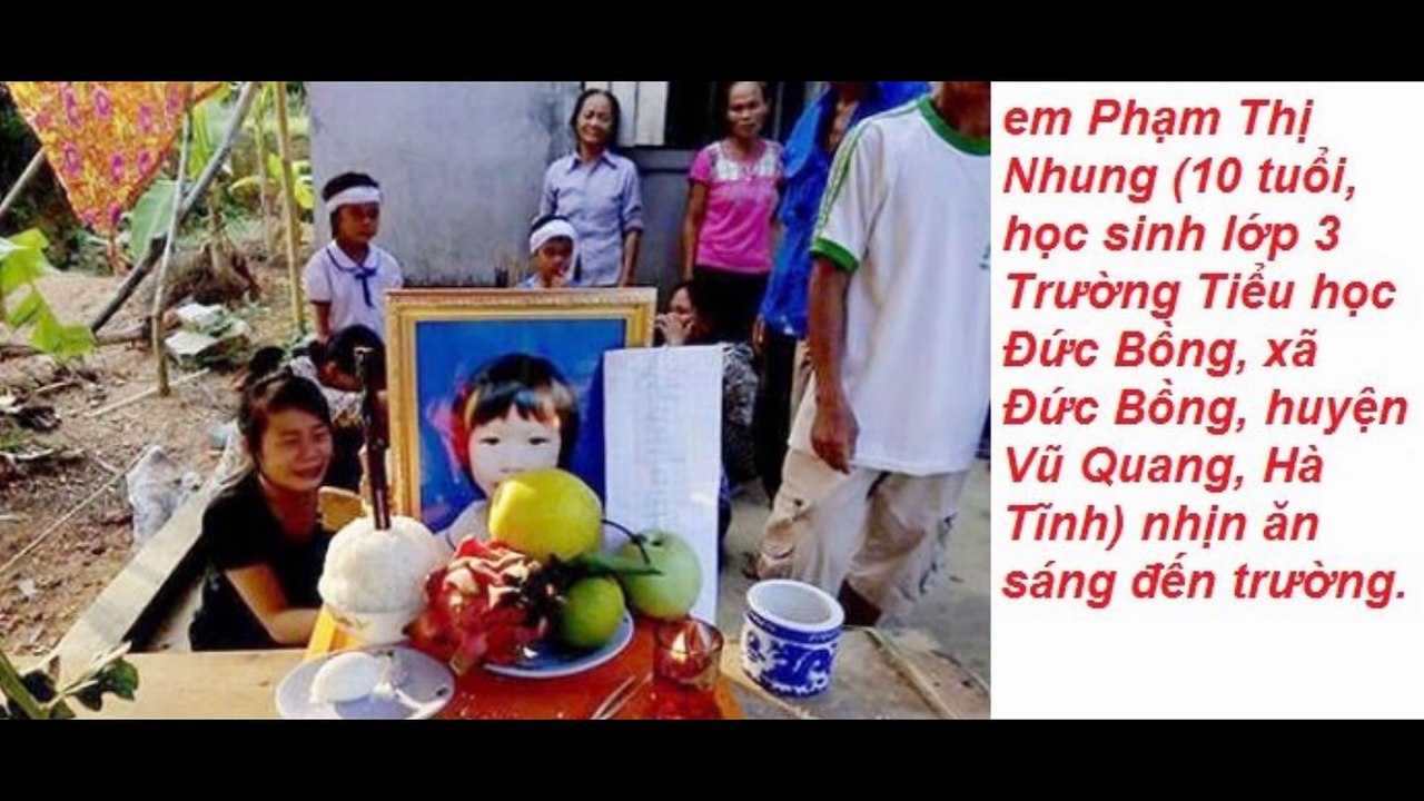 Cả dân tộc Việt Nam phải chết khổ vì thiếu tình người