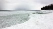 Des vagues de glace sur le lac supérieur! Beau!!!