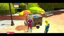 SPIDERMAN CARTOON COLORS & SUPER CARS FERRARI COLORS Nursery Rhymes Songs for Children with Action