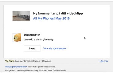 Replying to your YouTube phone comments!