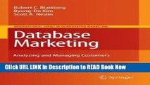 [Reads] Database Marketing: Analyzing and Managing Customers (International Series in Quantitative