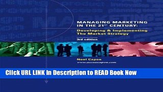 [Reads] Managing Marketing in the 21st Century (3rd edition) Free Books