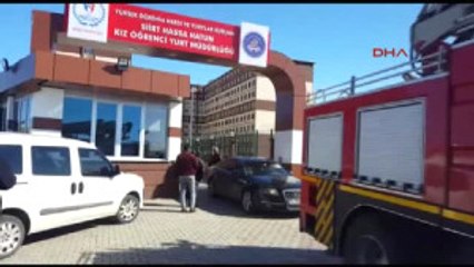 Siirt'te Kız Öğrenci Yurdunun Çatışı Çöktü