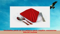Cotton Dinner Napkins Red  12 Pack 18 inches x18 inches Soft and Comfortable  Durable c092a8fb