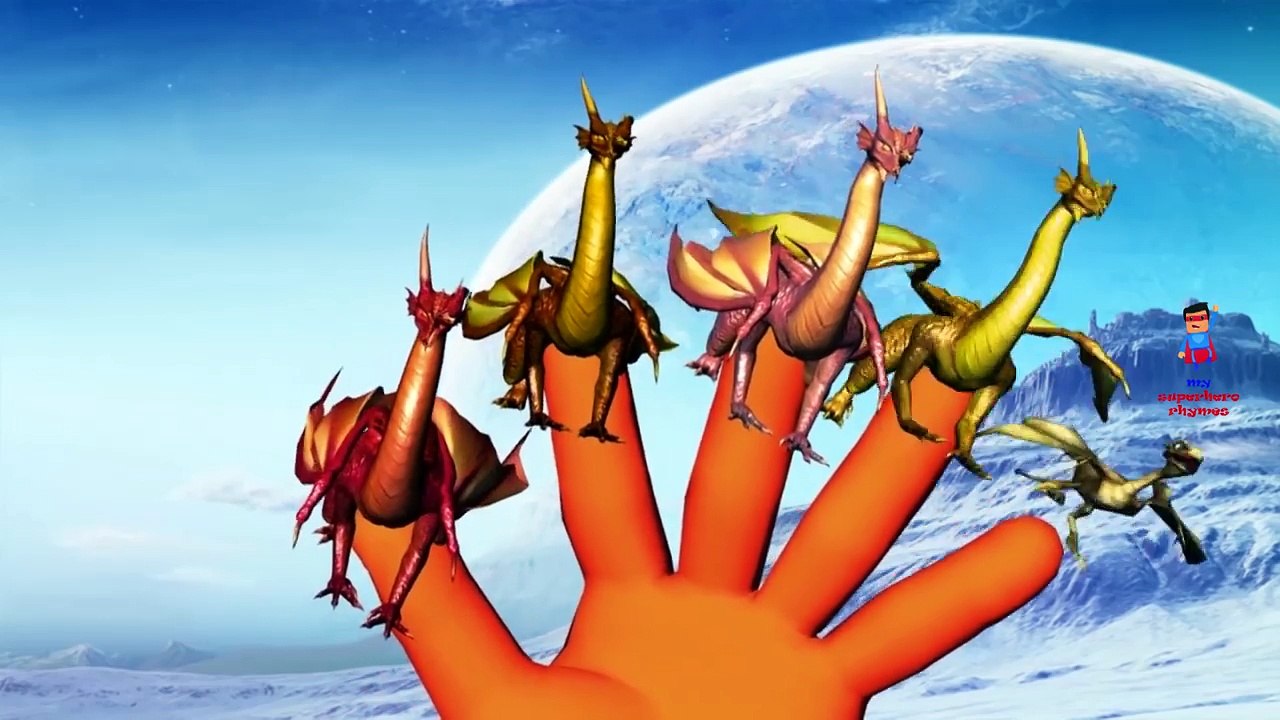 Finger Family Collection | Dragon Vs Dinosaur Family Nursery Rhymes Plus More