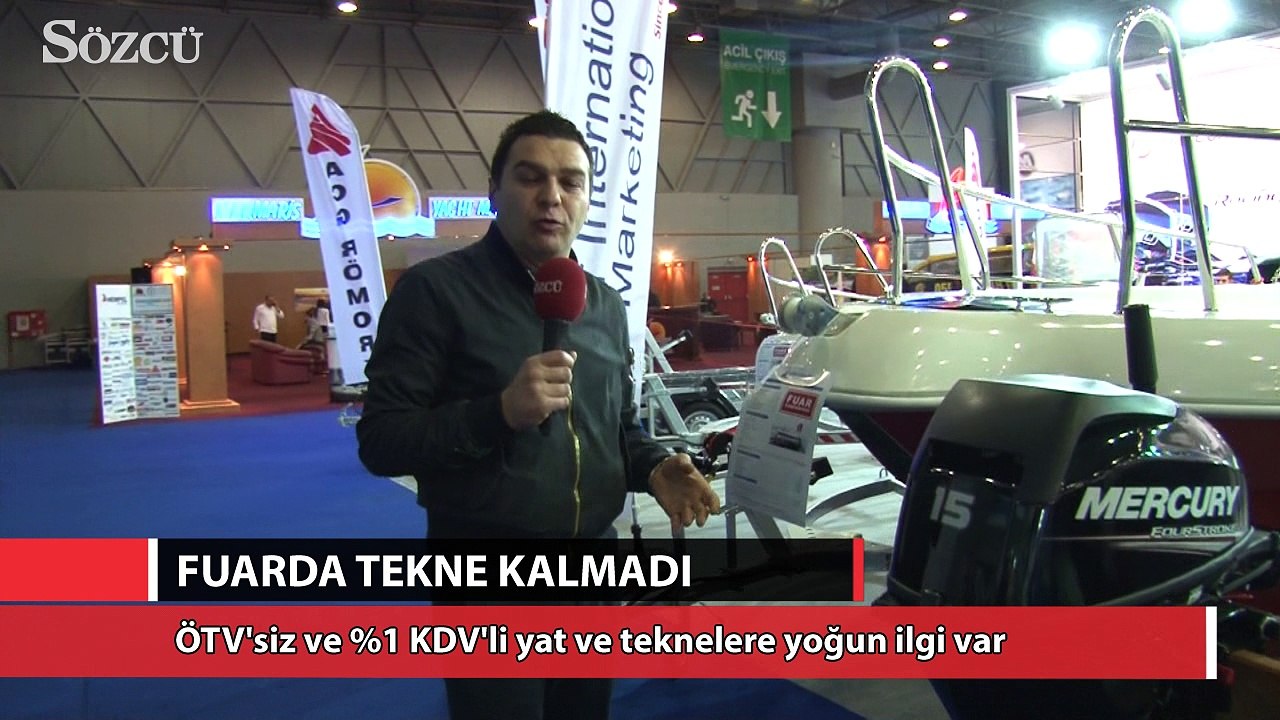 Fuarda tekne kalmadı