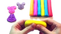 Learn Colors with Playdough Modelling Clay Mickey Mouse Chip and Dale Molds Fun & Creative for Kids