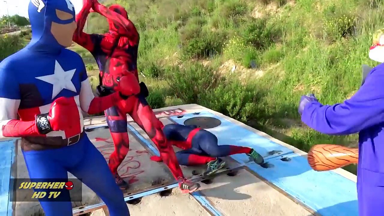Spiderman vs Venom vs Deadpool - In Real Life | Superhero Battle!