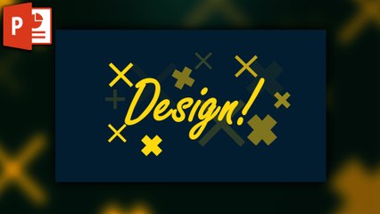 Quick poster or pattern design in powerpoint ✔