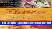 PDF [DOWNLOAD] Readings in Certified Quantitative Risk Management (CQRM): Applying Monte Carlo