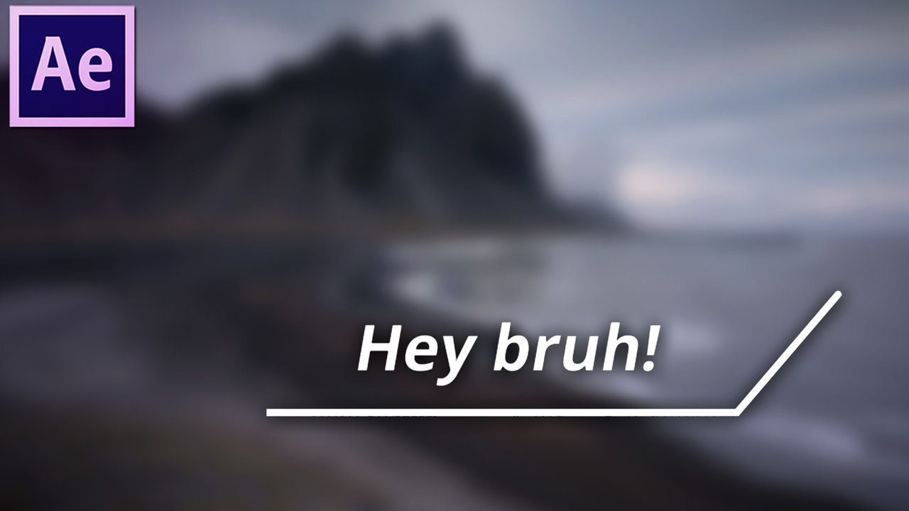 Lower Third After Effects tutorial  Simple one with mask