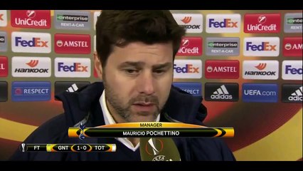 Gent 1-0 Tottenham - Mauricio Pochettino Post Match Interview 16.02.2017